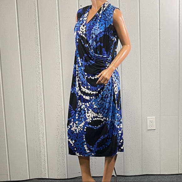 *Jones Studio Women's  Sleeveless Draped Dress Sz 1X - Picture 4 of 10